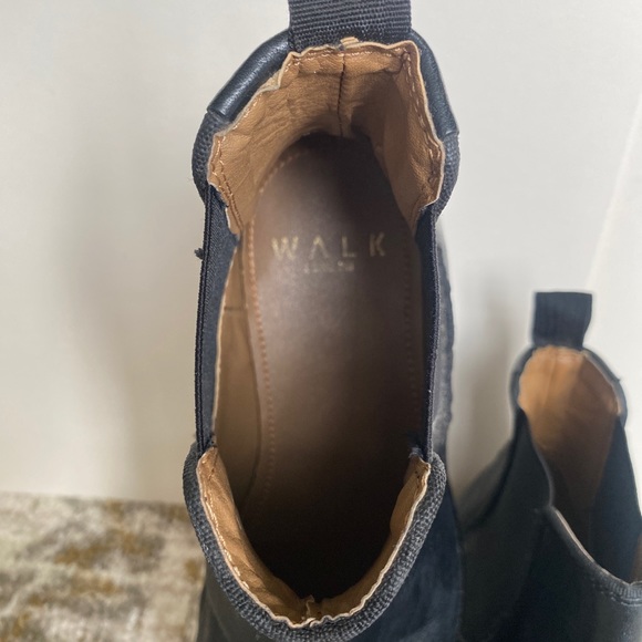 WALK LONDON - Men’s Size 6 Black Leather Chelsea Boots - EUC - Picture 6 of 7